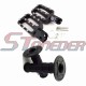 STONEDER Black Footpegs Foot Rest + Throttle Handle Grips For Chinese Pit Dirt Trail Bike Motorcycle Pitster Pro Coolster SSR 50cc 70cc 90cc 110cc 125cc 140cc 150cc 160cc