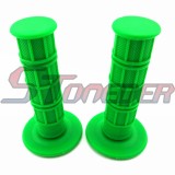 STONEDER Green CNC Aluminum Footpegs + Throttle Hanlde Grips + 11mm Gear Shifter Lever For Chinese 50cc 70cc 90cc 110cc 12cc 140cc 150cc 160cc Pit Dirt Bike Motorcycle Stomp Brapppa Coolster