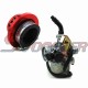 STONEDER PZ19 19mm Cable Choke Carburetor Carb + 35mm Aluminum Air Filter For Go Kart ATV Quad 4 Wheeler Buggy Dirt Pit Bike 50cc 70cc 90cc 110cc Atomik Kayo SSR BSE