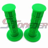 STONEDER Green Footpegs Foot Rest + Throttle Handle Grips For Chinese 50cc 70cc 90cc 110cc 125cc 140cc 150cc 160cc Pit Dirt Bike Motorcycle IMR Apollo Stomp