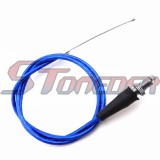 STONEDER Blue 108mm 990mm Gas Throttle Cable + 64mm 970mm Clutch Cable For Chinese Motorcycle Pit Dirt Motor Bike SSR Thumpstar YX Lifan 50cc 70cc 90cc 110cc 125cc 140cc 150cc 160cc