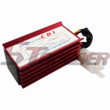 STONEDER Red High Performance Racing Ignition Coil + 5 Pin AC CDI Box + Handle Kill Switch For 50cc 70cc 90cc 110cc 125cc 140cc 150cc Pit Dirt Bike Motorcycle