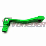 STONEDER Green 11mm Folding Gear Shifter Lever + Soft Rubber Throttle Handle Grips + Vent Valve For 50cc 70cc 90cc 110cc 125cc 140cc 150cc 160cc Chinese Pit Dirt Bike Motorcycle GPX DHZ Thumpstar