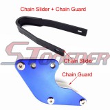 STONEDER Plastic Chain Slider + Aluminum Rear Chain Guide For Chinese Pit Dirt Motor Bike CRF50 XR50 SSR YCF Piranha 50cc 70cc 90cc 110cc 125cc 140cc 150cc 160cc
