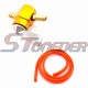 STONEDER Orange 1/4'' 6mm Gas Fuel Petcock Switch + Fuel Hose Line For Pit Dirt Trail Motor Bike ATV Quad 4 Wheeler Motorcycle
