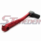 STONEDER Red 11mm Folding Gear Shifter Lever + Gas Fuel Tank Cover Cap + Fuel Filter For 50cc 90cc 110cc 125cc 140cc 150cc 160cc Engine Chinese Pit Dirt Bike Pitsterpro Stomp SSR BSE