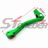 STONEDER Green 11mm Folding Gear Shifter Lever + Soft Rubber Throttle Handle Grips + Vent Valve For 50cc 70cc 90cc 110cc 125cc 140cc 150cc 160cc Chinese Pit Dirt Bike Motorcycle GPX DHZ Thumpstar