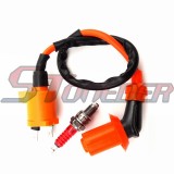 STONEDER Performance Racing Ignition Coil + A7TC Spark Plug For Chinese GY6 50cc 125cc 150cc Engine Moped Scooter 50cc 110cc 125cc 140cc 150cc 160cc XR50 CRF50 Pit Dirt Bike Motorcycle