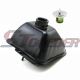 STONEDER Metal Fuel Gas Tank + Fuel Tank Cap Cover For Chinese ATV Kids Quad 4 Wheeler 50cc 70cc 90cc 110cc 125cc