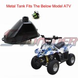 STONEDER Metal Fuel Gas Tank + Fuel Tank Cap Cover For Chinese ATV Kids Quad 4 Wheeler 50cc 70cc 90cc 110cc 125cc