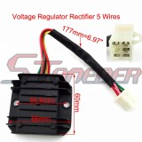 STONEDER Racing Ignition Coil + AC 6 Pin CDI Box + D8TC Spark Plug + Regulator Rectifier + Solenoid Relay For 150cc 200cc 250cc Engine Chinese ATV Quad Motorcycle