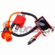 STONEDER Racing Ignition Coil 6 Pin AC CDI Box + D8TC Spark Plug For CG 125cc 150cc 200c 250cc Chinese ATV Quad 4 Wheeler Pit Dirt Bike Motorcycle