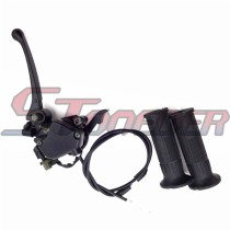 STONEDER Thumb Throttle Cable + Accelerator Brake Lever + Handle Grips Accelerator For 50cc 70cc 90cc 110cc 125cc Chinese ATV Quad 4 Wheeler