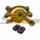 STONEDER Yellow Front Left Side Disc Brake Caliper + Brake Pads For Mini Gas Electric Go Kart