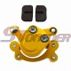 STONEDER Yellow Left Disc Brake Caliper + Brake Pads For 33cc 43cc 49cc 50cc Gas Goped Stand Up Scooter