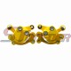 STONEDER Yellow Front & Rear Disc Brake Caliper For 2 Stroke 47cc 49cc Pocket Bike Minimoto Kid Dirt Baby Crosser