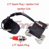 STONEDER Red L7T Spark Plug + Ignition Coil For Chinese 47cc 49cc 2 Stroke Engine Kids Mini Dirt ATV Quad Pocket Bike Minimoto