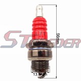 STONEDER Ignition Coil + Red L7T Spark Plug For 2 Stroke 33cc 43cc 49cc Engine Chinese Goped Scooter Mini Moto Super Pocket Bike