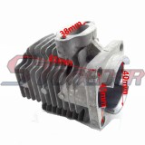STONEDER 40mm Cylinder Head + 10mm Piston Pin Bearing Rings Kit For 2 Stroke 47cc Engine Chinese Kids Mini ATV Quad Pocket Dirt Bike
