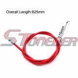STONEDER Red Gas Throttle Cable + Carb Carburetor + Fuel Line Hose Filter For 2 Stroke 47cc 49cc Engine Mini Dirt Pocket Bike Moto