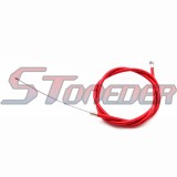 STONEDER Red Gas Throttle Cable + Carb Carburetor + Fuel Line Hose Filter For 2 Stroke 47cc 49cc Engine Mini Dirt Pocket Bike Moto