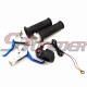 STONEDER 7/8'' 22mm Throttle Handle Grips + Kill Stop Switch + Brake Lever For 2 Stroke 47cc 49cc Minimoto Pocket Bike Mini Dirt Chooper