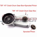 STONEDER T8F 14 Tooth Clutch Drum Gear Box + Sprocket Gear For 2 Stroke 47cc 49cc Mini Baby Kids Crosser Dirt Bike Motard