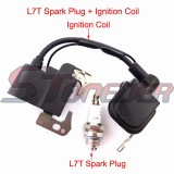 STONEDER L7T Spark Plug + Ignition Coil For Chinese 47cc 49cc 2 Stroke Engine Kids Mini Dirt Quad ATV Minimoto Pocket Bike