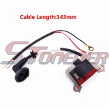 STONEDER Ignition Coil + L7T Spark Plug For 43cc 49cc 2 Stroke Engine Chinese Kids Minimoto Mini Pocket Bike Scooter Moped