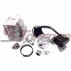 STONEDER 3 Electrode L7T Spark Plug + Ignition Coil + 44mm Cylinder Head + 12mm Piston Pin For 2 Stroke 49cc Engine Mini ATV Pocket Dirt Bike