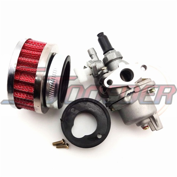 STONEDER 42mm Air Filter + Stack + Carburetor Carb For 2 Stroke 47cc 49cc Engine Mini Moto Kids ATV Quad 4 Wheeler Go Kart