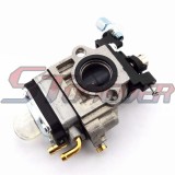 STONEDER 15mm Carburetor + Blue 44mm Air Filter Cleaner + Alloy Stack + Manifold For 2 Stroke 33cc 43cc 49cc Engine Goped EVO Gas Scooter