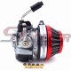 STONEDER Racing Carburetor Carb + 59mm Air Filter + Jets For 2 Stroke 49cc 50cc 60cc 66cc 80cc Engine Gas Motorized Bicycle Push Bike