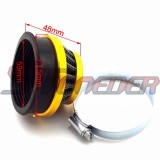STONEDER Gold Racing Carb Carburetor 58mm Air Filter Jets For 2 Stroke Gas Motorized Bicycle Push Bike 49cc 50cc 60cc 66cc 80cc