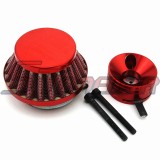 STONEDER Red 44mm Air Filter + Adapter Vstack For Big Foot Blade Gas Z Scooter Goped Mini ATV Dirt Bike Pocket Bike