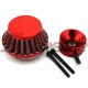STONEDER Red 44mm Air Filter + Adapter Vstack For Big Foot Blade Gas Z Scooter Goped Mini ATV Dirt Bike Pocket Bike