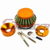 STONEDER Gold 44mm Air Filter + Adapter Vstack For Big Foot Blade Gas Z Scooter Goped Mini ATV Dirt Bike Pocket Bike