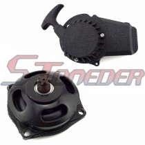 STONEDER Black 25H 6 Tooth Clutch Drum Gear Box + Pull Starter For 2 Stroke 47cc 49cc Mini Moto Pocket Bike