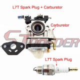 STONEDER Carburetor Carb + L7T Spark Plug For Walbro WYJ-138 WYK-186 Echo SHC-260 SHC-261 PB-260L