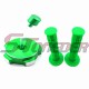 STONEDER Green CNC Aluminum Fuel Tank Cap Cover + Throttle Handle Grips For Chinese Pit Dirt Motor Trail Bike 50cc 70cc 90cc 110cc 125cc 140cc 150cc 160cc TTR YCF GPX