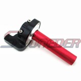 STONEDER 1/4 Turn Aluminum Twsit Handle Throttle + Handle Grips + 108mm 990mm Throttle Cable For 50cc 70cc 90cc 110cc 125cc 140cc 150cc 160cc Pit Dirt Trail Motor Bike Kayo SDG Taotao Apollo IMR
