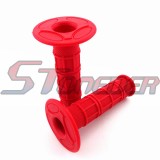 STONEDER Red CNC Aluminum Gas Fuel Tank Cap Cover + Durable Soft Ruber Throttle Handle Grips For Chinese Apollo Taotao Lifan YX Pit Dirt Motor Trail Bike 50cc 70cc 90cc 110cc 125cc 140cc 150cc 160cc