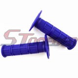 STONEDER Blue CNC Aluminum Fuel Tank Cover Cap + Soft Rubber Throttle Handle Grips For Chinese Pit Dirt Motor Trail Bike 50cc 70cc 90cc 110cc 125cc 140cc 150cc 160cc XR50 CRF50
