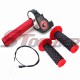 STONEDER 1/4 Turn Aluminum Twsit Handle Throttle + 120mm 1200mm Throttle Cable + Handle Grips For Pit Dirt Trail Motor Lifan YX Thumpstar XR50 CRF50 50cc 70cc 90cc 110cc 125cc 140cc 150cc 160cc 20cc 250cc