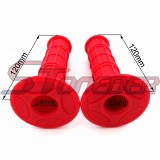 STONEDER Red 38mm Air Filter Cleaner + Durable Soft Throttle Handle Grips For Pit Dirt Trail Bike ATV Quad 4 Wheeler Motorcycle Motocross 50cc 70cc 90cc 110cc 125cc