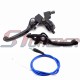 STONEDER Folding Alloy Brake Clutch Lever + Blue 108mm 990mm Throttle Cable For 50cc 90cc 110cc 125cc 140cc 150cc 160cc Chinese Pit Dirt Bike Motorcycle CRF50 KLX TTR YCF SSR Thumpstar
