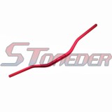 STONEDER Red Aluminum 28mm 1 1/8'' Fat Handlebar + Handle Bar Taper Risers Mount Clamp For Pit Dirt Motor Bike Motorcycle Motocross ATV Quad 4 Wheeler