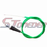 STONEDER Alloy Folding Brake Clutch Lever + Green 108mm 990mm Gas Throttle Cable For Chinese 50cc 70cc 90cc 110cc 125cc 140cc 150cc 160cc Pit Dirt Bike Motorcycle Kayo GPX Thumpstar Taotao