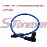STONEDER 8.8mm Twin Core Racing Power Cable Ignition Coil For Motorcycle ATV Quad 4 Whheer Dirt Pit Bike 50cc 90cc 110cc 125cc 140cc 150cc 160cc
