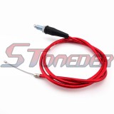 STONEDER Alloy Folding Brake Clutch Lever + Red 108mm 990mm Gas Throttle Cable For Chinese XR50 CRF50 Pit Dirt Bike 50cc 70cc 90cc 110cc 125cc 140cc 150cc 160cc Lifan YX TTR KLX Atomik